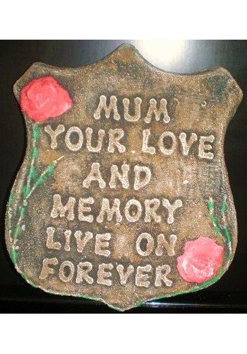plaque for mums grave