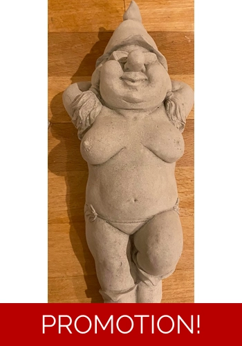 Latex Mould for making this Naughty Lady Gnome