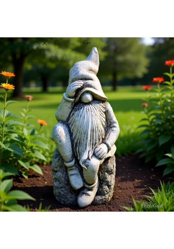 Latex mould for making this peeking gnome