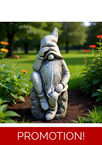 Latex mould for making this peeking gnome