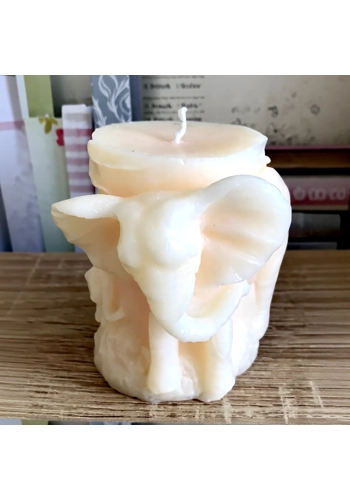 Latex mould for making this elephant candle mould