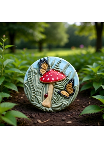 Latex mould for this Mushroom Style stepping stone