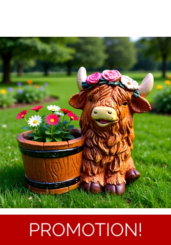 Latex Mould for making this Highland Cow Garden Planter