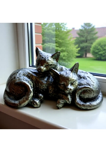 RUSTIC PAIR OF CATS