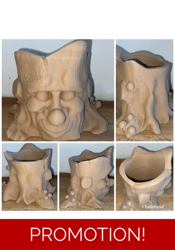Latex mould for making this Lovely Tree man pot