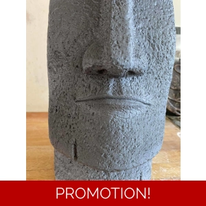 Latex mould WITH FOAM SUPPORT CASE for making this large Easter Island