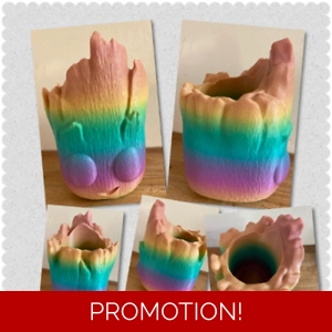 Latex mould for making this Groot style Planter