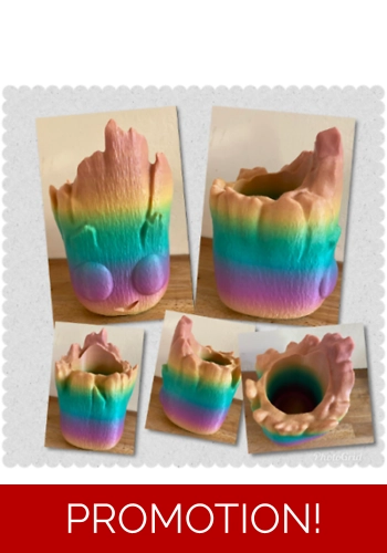 Latex mould for making this Groot style Planter