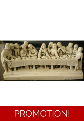 Small last supper candle/Ornament