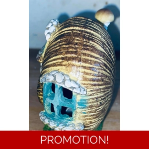 Latex mould for making this small Snails shell house