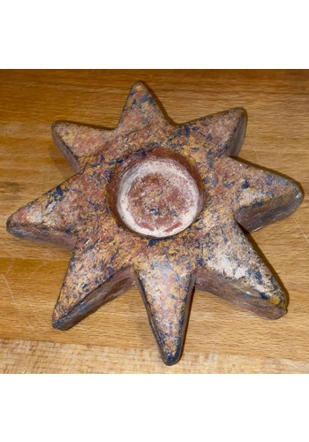 latex mould for making this Star tea light holder