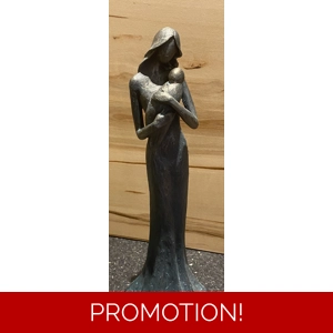 Lady with baby statue