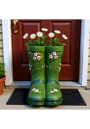 latex mould for making this large wellington boot planter