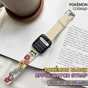 韓國正版授權!Pokemon 波可夢比卡超角色款Apple Watch錶帶