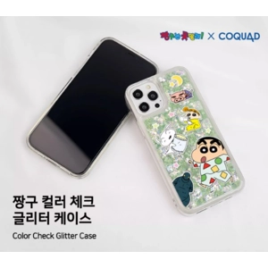 韓國正版授權!Shinchan蠟筆小新系列閃亮流沙款式手機套 vol.2 ! (iPhone)