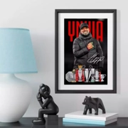 利物浦Liverpool高普Klopp告別晏菲路記念款式實木掛畫