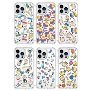 韓國正版授權!Snoopy史諾比系列卡通人物款透明手機套! (iPhone)