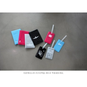 韓國正版Knock 漆面PASSPORT CASE 旅行證件保護套連行李牌