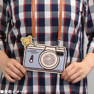 日本代購!Rilakkuma鬆弛熊iPhone X / XS掛繩相機手機套!