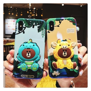 LINE FRIENDS立體公仔支架手機殼iPhone