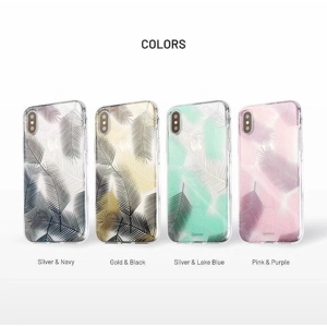 韓國代購!彩繪羽毛圖案手機套iPhone XS MAX