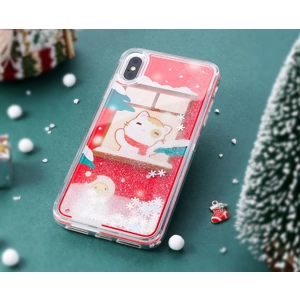 聖誕系列! 可移動閃閃雪花手機殼iPhone