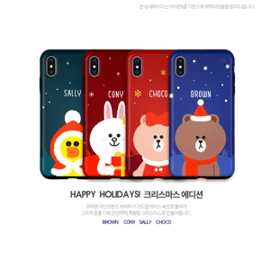 韓國代購!LINE FRIEND聖誕特別版手機殼iPhone