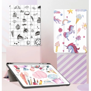 可擺放2代Apple Pen! 精美圖案iPad cover case
