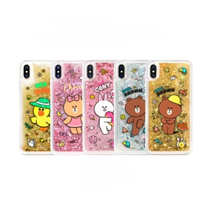 韓國代購!LINE FRIENDS流沙閃粉手機殼iPhone