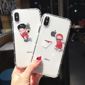 **Slam Dunk 男兒當入樽特色透明手機殼 iPhone **