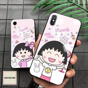 **日本人氣卡通櫻桃小丸子玻璃面手機殼 Vol.1 !**