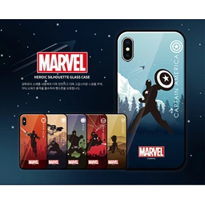 **韓國代購!Marvel The Avengers 復仇者聯盟角色玻璃面手機殼iPhone XS Max! **