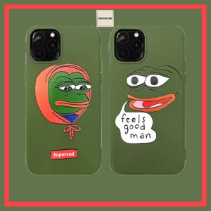 人氣卡通人物PEPE青蛙款式iPhone系列綠色手機套 Vol.1