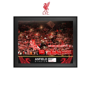利物浦Liverpool晏菲路球場實木掛畫