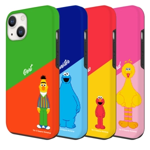 韓國正版授權!Sesame Street芝麻街系列卡通雙物料款式手機套! (iPhone)