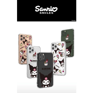 韓國正版授權!Sanrio系列卡通Kuromi軟邊款手機套! (iPhone)