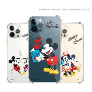 韓國正版授權!Disney 系列Mickey Mouse 米奇老鼠氣墊透明款式 Case! (iPhone)