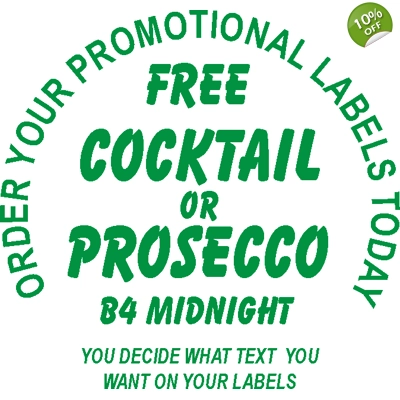 1,000 EASY PEEL 60mm Round Single Colour White Printed Labels - Price inc VAT