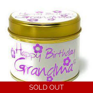 Lily Flame Scenred Candle - Happy Birthday Grandma