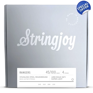 Stringjoy Rangers 45/100 Stainless Roundwound 4 Bass Strings