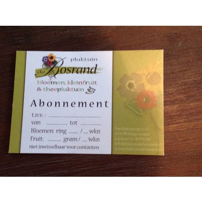 Abonnement bloemen 2024 Abonnement bloemen 2024