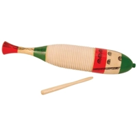 LP CP Fish Style Cylinder Guiro With Scraper