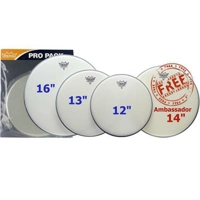 Remo PP-0112-BA Ambassador Coated Rock ProPack Plus 14in Ambassador