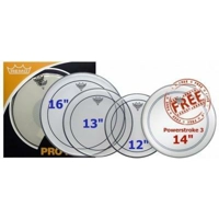 Remo PP-0312-PS Pinstripe Clear Rock ProPack Plus 14in Powerstroke 3