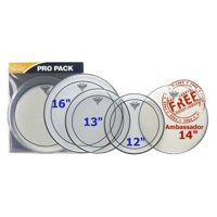 Remo PP-0320-PS Pinstripe Clear Rock ProPack Plus 14in Ambassador