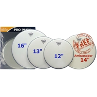 Remo PP-1010-BE Coated Emperor Rock Propack With 14