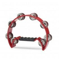 Stagg 16 Jingle Cutaway Tambourine - Red