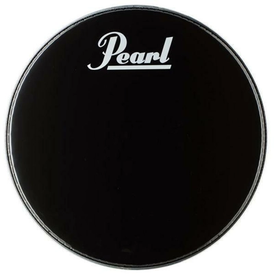 Pearl Protone 20" Smooth Black Bass Drum Head with Pearl Logo