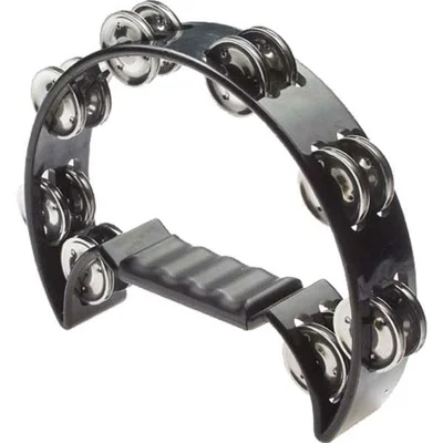 Stagg 16 Jingle Cutaway Tambourine - Black