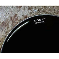Code Enigma Black Bass Drum Resonant Head 18